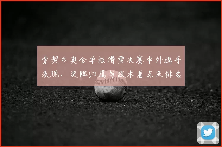 索契冬奥会单板滑雪决赛中外选手表现、奖牌归属与技术看点及排名变化