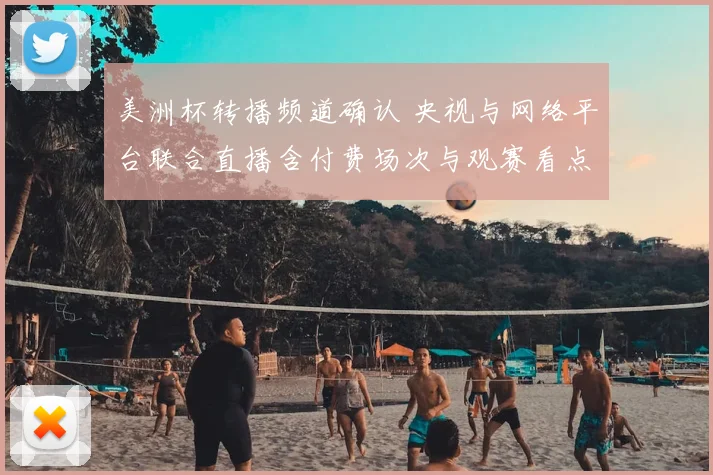 美洲杯转播频道确认 央视与网络平台联合直播含付费场次与观赛看点